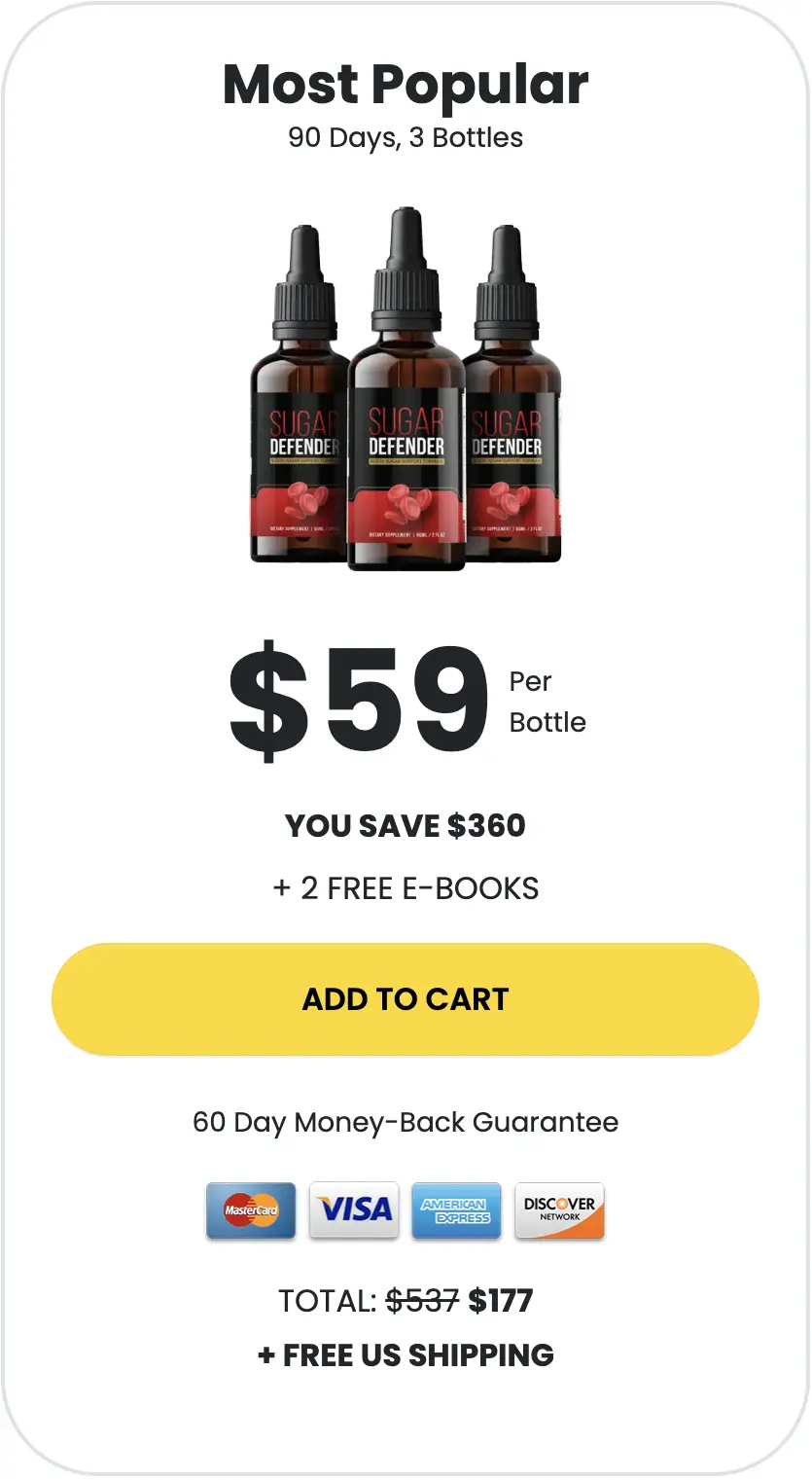 Sugar Defender sugar defender three bottles order